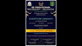 Sri Venkateswara Nursery \u0026 Primary School - Investiture Ceremony Promo