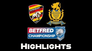 Dewsbury Rams v Whitehaven RLFC Betfred Championship Round 21 Highlights (26/8/24)