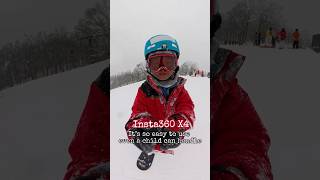 Insta360 X4 - kid snowboarding