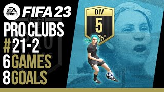 #21-2【FIFA23】プロクラブDivision1への道【※配信後、試合経過チャプターあり】