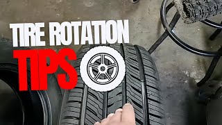 Tires Rotation Tips, Tire noise, Asymmetrical, symmetric