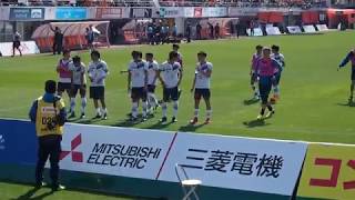 FC東京 VS 清水エスパルス　試合後の選手挨拶　2018年4月22日