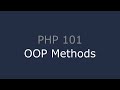 PHP 101 - OOP Methods