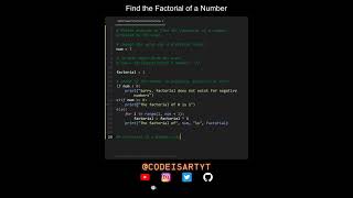 Find the Factorial of a Number in Python | Python Examples | Python Coding Tutorial | Interview