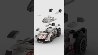 LEGO Audi R18 e-tron quattro 🛻 Satisfying Building Animation #shorts