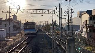 【日常#18】夕暮れ時の福田町駅を発車する205系3100番台