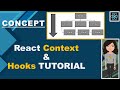 React JS Tutorial: How To Work with Context API in React and React Hooks | React Context & Hooks