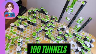 100 tunnels Gravitrax marble run / Kugelbahn mit 100 Tunneln / Circuit de billes avec 100 tunnels