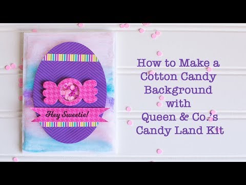 Giveaway + How to Make a Cotton Candy Card Background Giveaway + How to Make a Cotton Candy Card Background