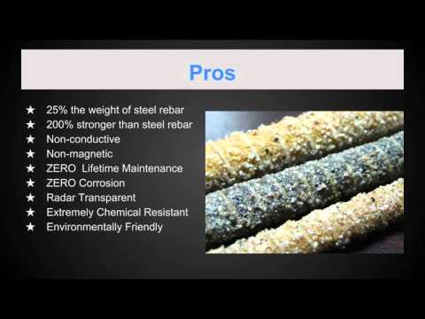 CMGT 110 Fiberglass rebar video CMGT 110 Fiberglass rebar video