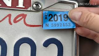 How to put new tags on license plate
