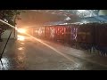 Dangerous Sampoorna kranti express in heavy rain at full speed, flat 130kmph