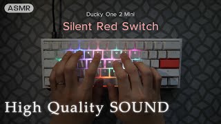 ASMR | Ducky One 2 Mini ピンク軸（静音赤軸）のタイピング音を堪能する - Ducky One 2 Mini (Silent Red Switch) Typing Sound