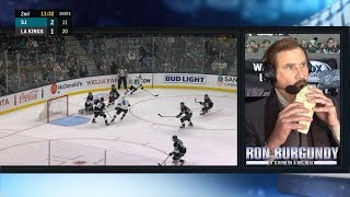 Ron Burgundy calls the 2nd period of the LA Kings game (FULL)