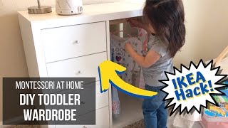 MONTESSORI AT HOME: DIY Montessori Wardrobe for Toddlers