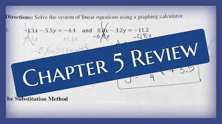 Principles of Algebra - Chapter 5 Review (Miss Henry Version) | Math Help