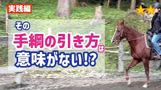 539.手綱を引っ張り続けてはダメ