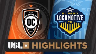 8.17.2024 | Orange County SC vs. El Paso Locomotive FC - Game Highlights