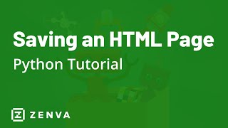 Saving an HTML Page with Beautiful Soup - PYTHON TUTORIAL