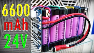 DIY 24V 6600mAh 18650 ประกอบแบตเตอรี่ลิเธียม แบบเชื่อมจุด