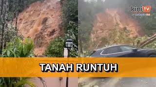 Hujan lebat dari pagi cetus tanah runtuh di Taman Melawati