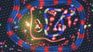 NEW SLITHER.IO SKIN! Slither.io COP / POLICE Gameplay! New Hack Slither.io Mod Skin Police Officer!