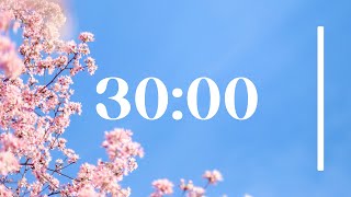 30 min timer with cherry blossoms & lofi ๐ธ