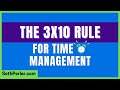 ⏰ ADHD: The 3x10 Rule for Time Management, Executive Function