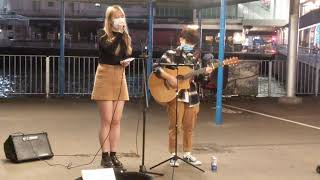 忘川~我本人~不能說的秘密 (Cover by Ivy x GooGoo) @尖沙咀碼頭Busking 2020.11.14