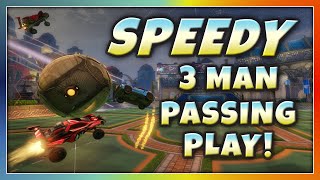 SPEEDY 3 MAN PASSING PLAY! | GRAND CHAMPION 3V3 WITH GARRETTG AND AYYJAYY