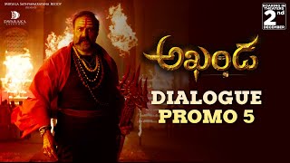 Akhanda - Dialogue Promo 5 | Nandamuri Balakrishna | Boyapati Srinu | Thaman S | Dec 2nd