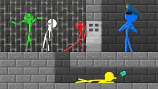Stickman VS Minecraft: Prison Escape - AVM Shorts Animation