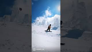 蔵王の樹氷見ながらスノーボード最高だぞ！ #snowboarding #スノーボード