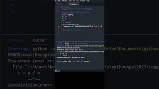 Using Logging Instead of Print for debug #python #coding