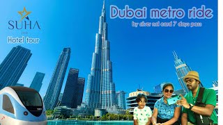 Dubai Tour🇦🇪V2|Dubai Metro Ride|Suha Jbr Hotel Apartment Tour