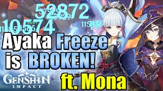 Ayaka + Mona Freeze is BROKEN! Guide, Best Teams, Weapons, Artifacts and Showcase | Genshin Impact