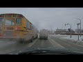 4k 24fps extreme cold winter driving keewatin to tyndall in winnipeg manitoba