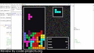 Tetris Game In PYTHON With Source Code | Source Code & Projects