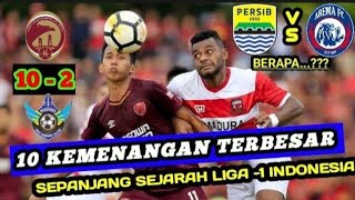 10 Kemenangan Terbesar Sepanjang Sejarah Liga 1 Indonesia yang Pernah ada