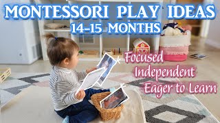 30 MONTESSORI PLAY IDEAS! KEEP LEARNING FUN AND ENGAGING! Montessori Activities for 14-15 Months Old