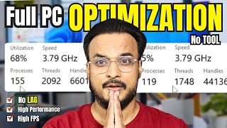 Full PC 🚀OPTIMIZATION For Performance & GAMING - Fix LAG (2025)