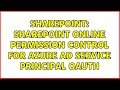 Sharepoint: SharePoint Online permission control for Azure AD service principal OAuth