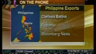 Decline On Philippine Export - Bloomberg