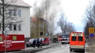 Fire in our neighbourhood in Valkeakoski, part 2