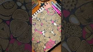 TRY IT!! ZENTANGLE PATTERNS FOR BEGINNERS💡💕✨ #shorts #zentangleart #doodling #artshorts #doodleart