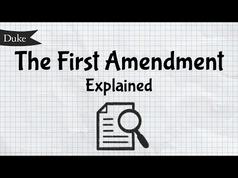 What is the First Amendment in simple terms?