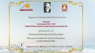 RA 40+ Gnananjali Online Festival BSRMRC  Ramananjali Geetham by Gayathri Swaralaya