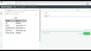HackerRank SQL || Revising the Select Query 2 || SQL Learning