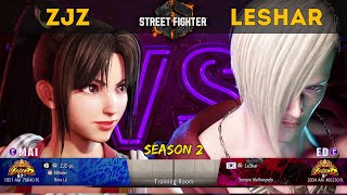 SF6 🌸 ZJZ (Mai) vs LESHAR (ED) 👊 Ranked Match - High Level Gameplay