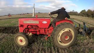 1963 McCormick IH B414 2.5 Litre 4-Cyl Diesel Tractor (43 HP) with Plough